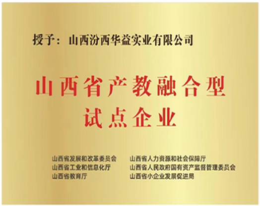 山西省產(chǎn)教融合型試點(diǎn)企業(yè)